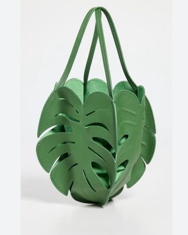 Staud Green Mini Croc Bag | Pickle