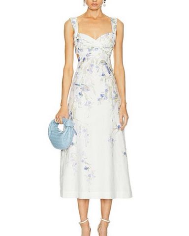 Zimmermann Blue and White Floral dress | Pickle