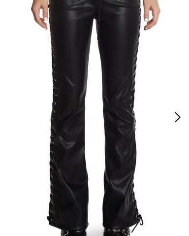 Khy Faux Leather Low Rise Foldover Pants | Pickle