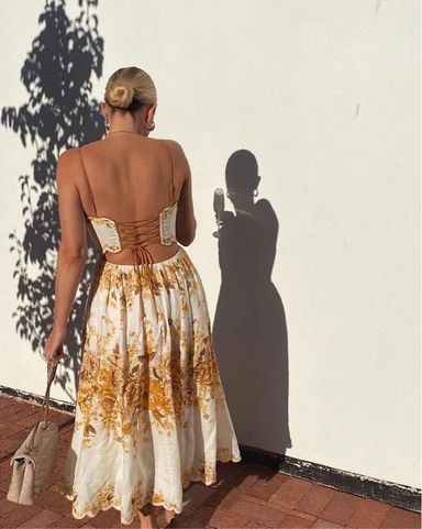 ZIMMERMANN ジマーマン ワンピース Devi lace midi dress812675 ZIMMERMANN ジマーマン ワンピース Devi lace midi dress812675