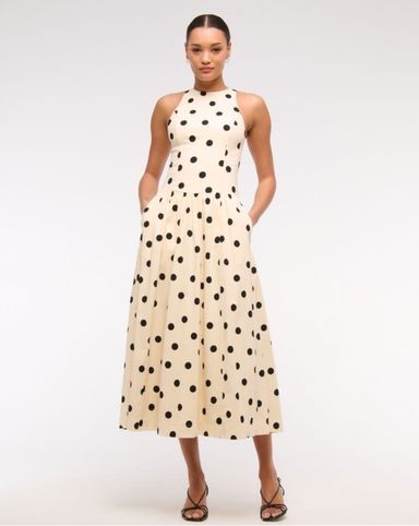 White And Black Polka Dot Dress | Pickle
