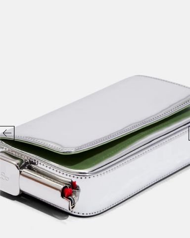 はるちぇる Zara Metallic Silver Clutch | Pickle