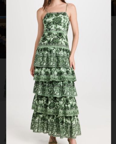 Bridgette Maxi Gown In Forest Green | Alice + Olivia