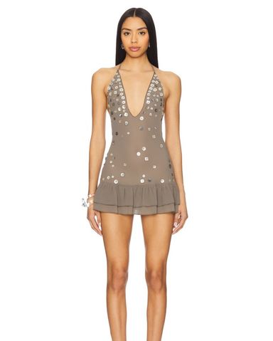 Jaded london Button Me Up Mini Dress | Pickle
