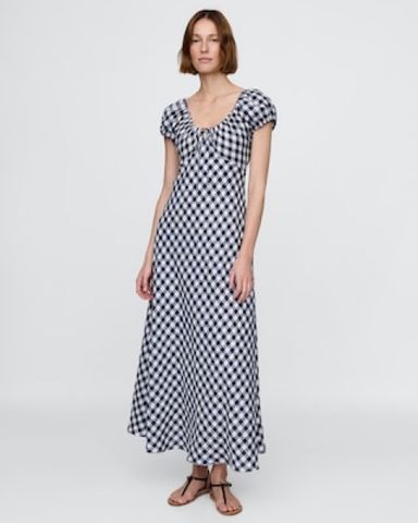 ワンピース MEDI STRAIN CHECK DRESS Check Print Midi Dress | Pickle