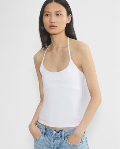 Tank Air Half Moon Halter Top | Pickle