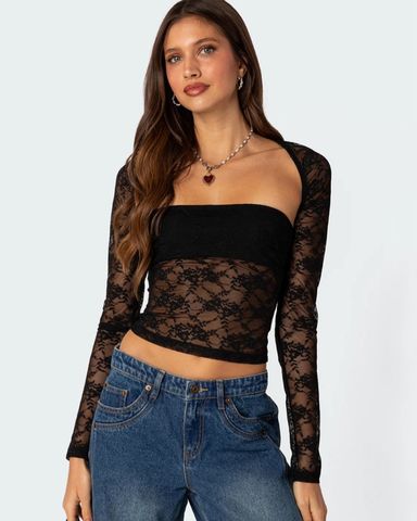 トップス melt the lady sheer hook choker tops 最安値melt the lady sheer hook choker tops
