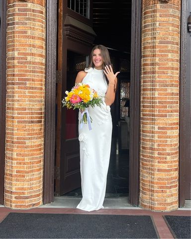 Coperni Asymmetric Flower Gown | Pickle