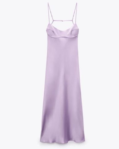 Zara lavender dress top
