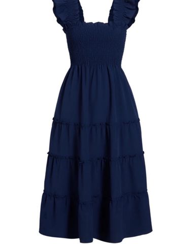 ワンピース house on the hill Dress navy 80 TheCosimainEmmaIkatStripe9934_