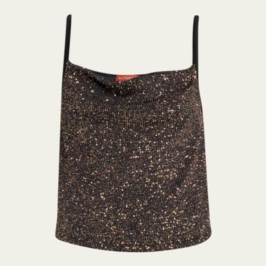 Zara Metallic Gold Mesh Top | Pickle