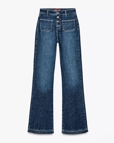 パンツ GLITTER DENIM WIDE STRAIGHT MOUSSY（マウジー）の「GLITTER DENIM WIDE STRAIGHT（デニム
