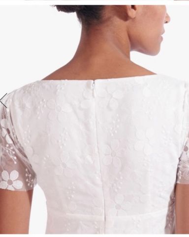 STAUD | Sandra Lace Overlay Dress Floral | Pickle