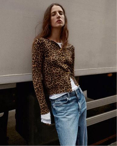 Zara Ruffle Leopard Print Blouse | Pickle