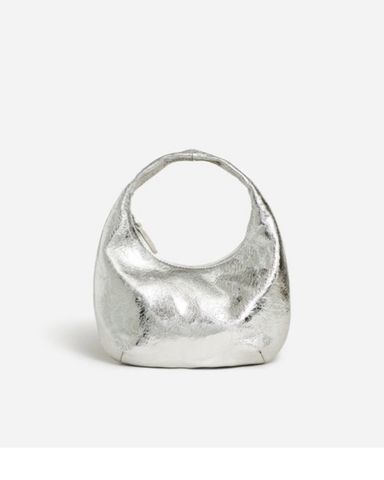 Zara Metallic Silver Clutch | Pickle