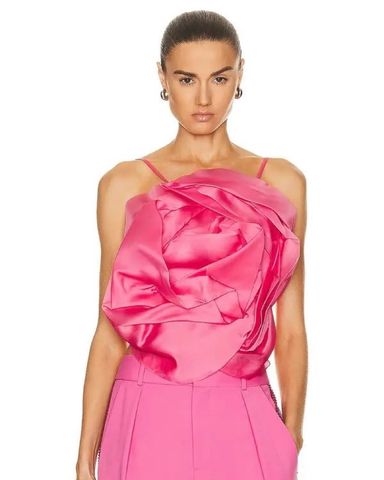 overdue flair ♥ TUBE TOP ORGANZA DRESS /追跡付 ORGANZA FLOWER BANDEAU TOP | Pickle