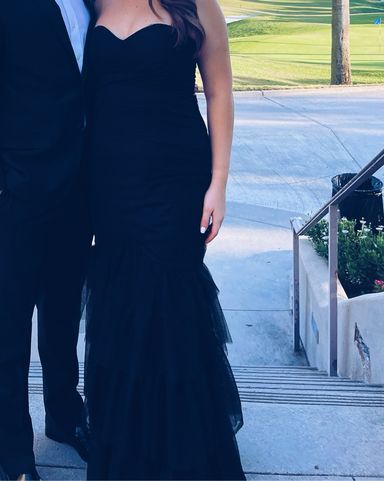 L'IDEE Black Tie Strapless Maxi Dress | Pickle