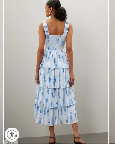 Selft Portrait Blue Floral Silhouette Ch | Pickle