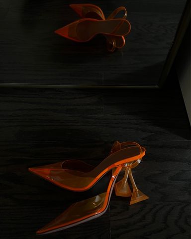 Bottega Veneta Orange Pumps | Pickle