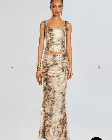 Snakeskin Tulle Bandeau + Skirt Set | Pickle