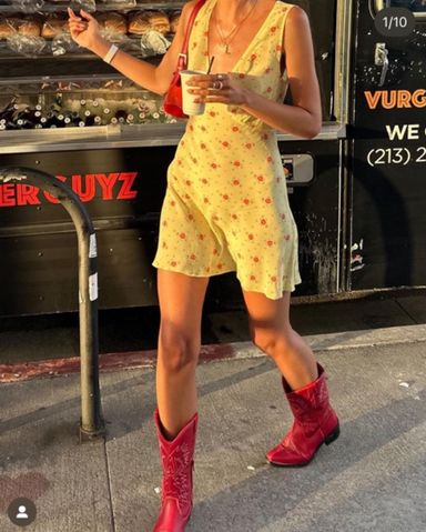 Realisation Par isabelli verona　ワンピース The Isabelli Verona | Yellow Floral Mini Dress | Réalisation Par