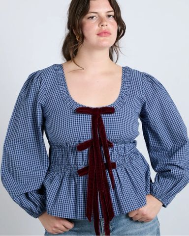 Navy Gingham Top | Pickle