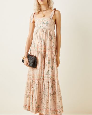 【Zimmermann】Waverly floral cotton bustier dress Waverly floral cotton bustier dress in white - Zimmermann