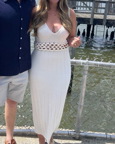 Solace London Krista Maxi Dress in white | Pickle