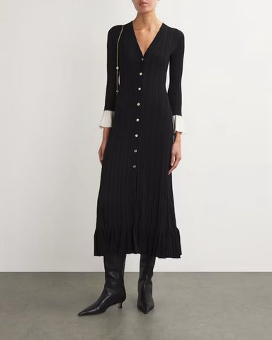 Sandro Pearl Collar Knit Dress | Pickle