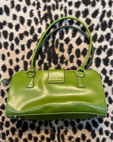 Y2K Japanese coach コーチ　bag ハンドバッグ　green COACH】コーチ クロスグレインレザー ミニ ギャラリー 2WAY