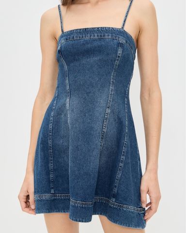 ワンピース FLOWOOM Denim Bustier Mini Dress Reformation Bustier Denim Mini Dress | Pickle