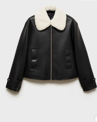 Zara Black Fur Jacket | Pickle