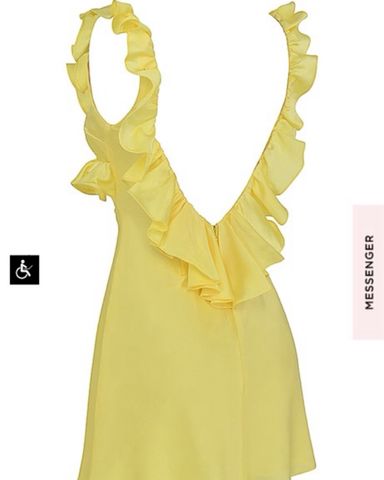 House of CB Yellow Ruffle Dress | Pickle