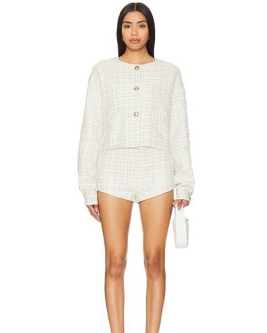 Shushu/Tong Off-White Jacket Skirt Set | Pickle